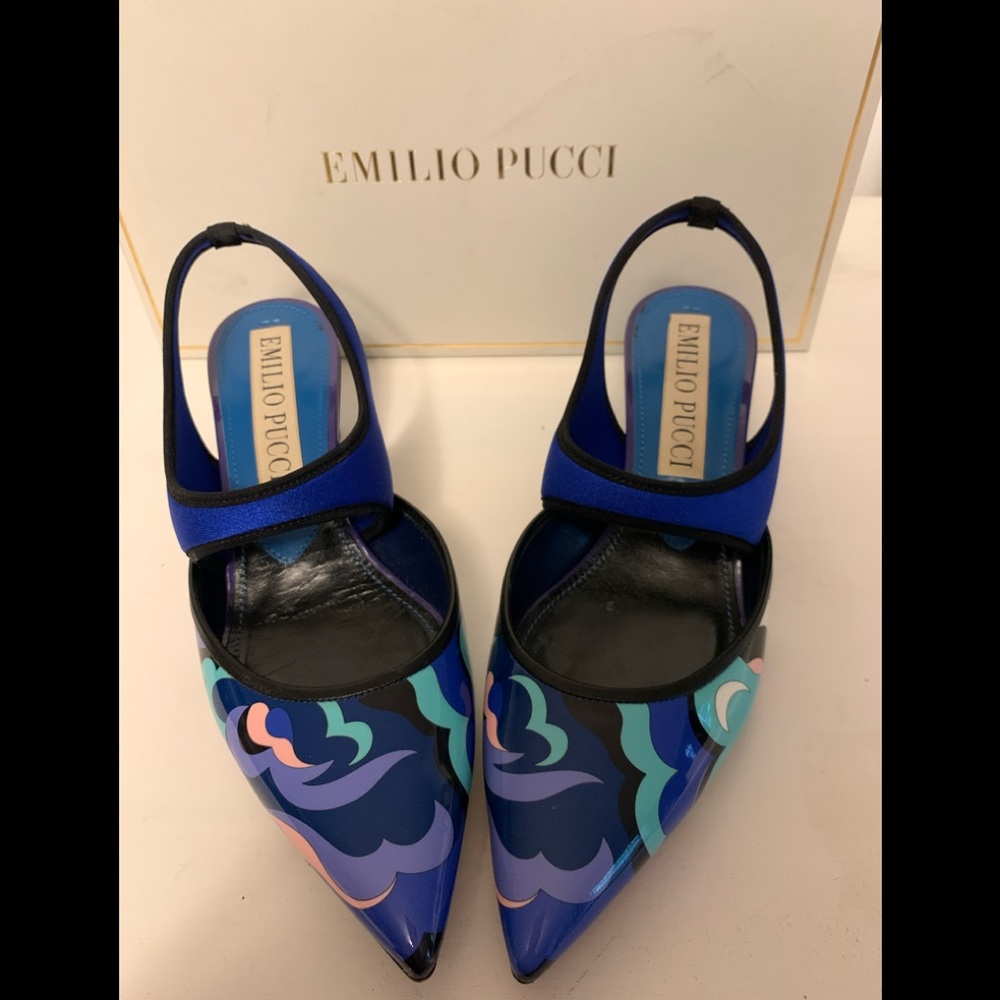 PUCCI MARY PUMPS MADE IN ITALY. WORN ONCE.